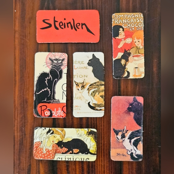 Artistic Mini Magnet Set with Vintage Designs - Picture 6 of 7